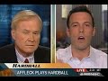 ben affleck visits chris matthews hardball and reveals his opinion on why obama has been embraced by hollywood while hillary has not.