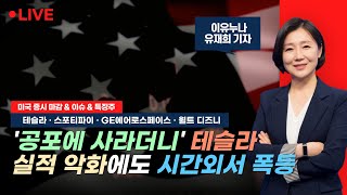 [미국 마감] '공포에 사라더니' 테슬라, 실적 악화에도 시간외서 11% 폭등 📢이유누나 미국 증시 라이브 (240424)