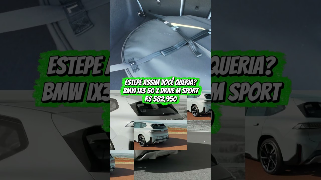 ESTEPE ASSIM VOCÊ QUERIA? Como é a roda de emergência no BMW iX3 de R$ 582 mil! 🚙⚡