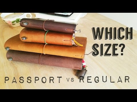 Passport vs Regular Size Traveler's Notebook