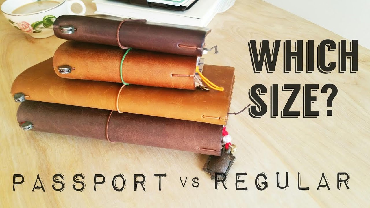 Passport vs Regular Size Traveler's Notebook