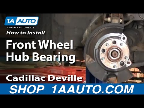 How To Install Replace Front Wheel Hub Bearing Cadillac Deville 97-99 Part 1 1AAuto.com