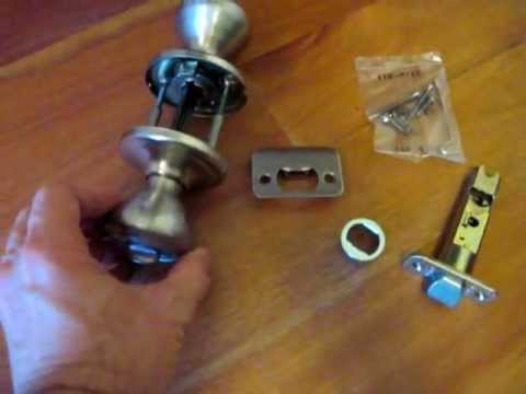 how to change a door knob