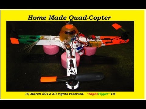 I built my own Quad Copter~NightFlyyer~.