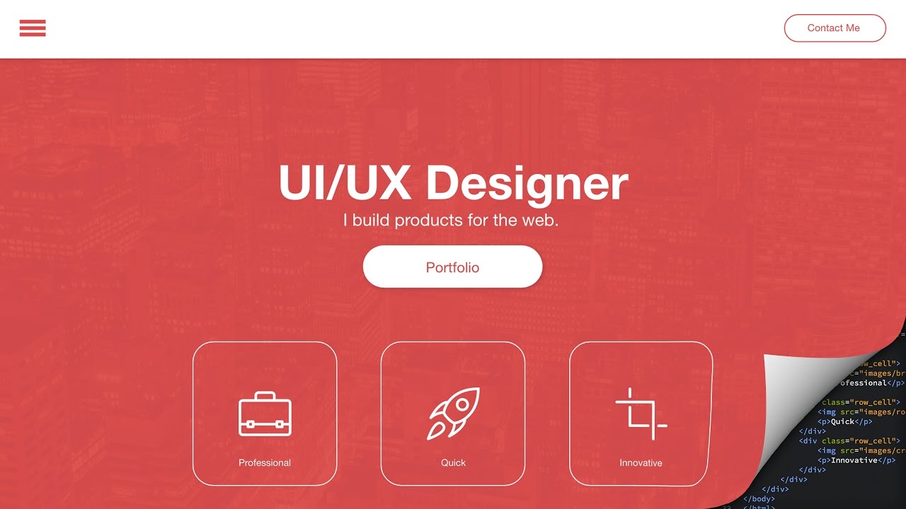 Web Design Speed art + Speed Code - Portfolio Site