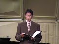 Faculty Showcase tenor performance