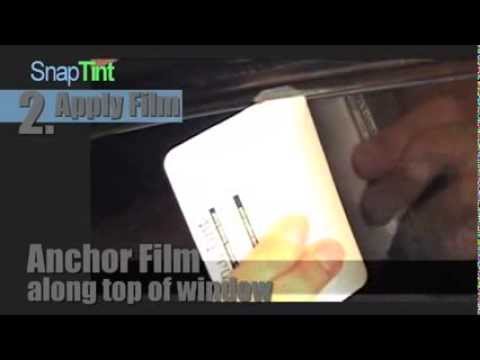 how to fit pre cut window tint