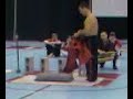 Cinder Block Breaking While Lying on a Bed of Nails