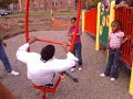 akeen and adaniel playing in the park