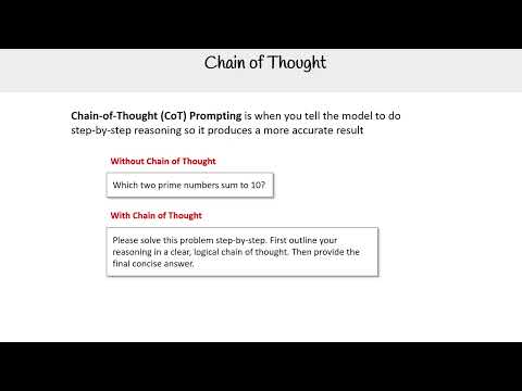 Chain of Thought - GenAI Essentials