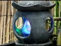 Raneki Water Feature With Spinning Globe In Lantern With LED Light