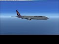 Hawaiian Flt 940 in FSX with a 767-300ER
