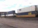Eastbond UP Stacktrain led by a new GEVO