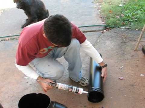 how to snap black stove pipe together
