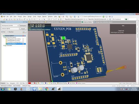 4 Layers PCB Designing in Altium : Layout Designing
