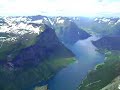 On the the top of Slogen (1564 m asl) in Sunnmøre in Norway