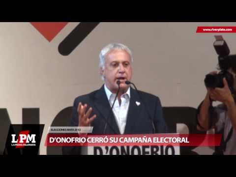 Elecciones 2013: Exjugadores apoyaron a D'Onofrio en su cierre de campaña