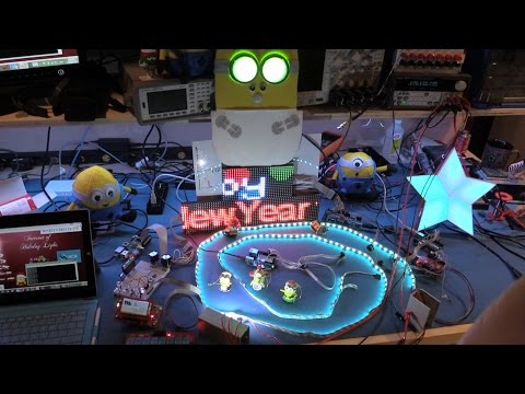 Final demo video for the Internet of Holiday Lights - Party Time