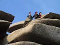 Climbing to the top of Rough Tor, Cornwall
