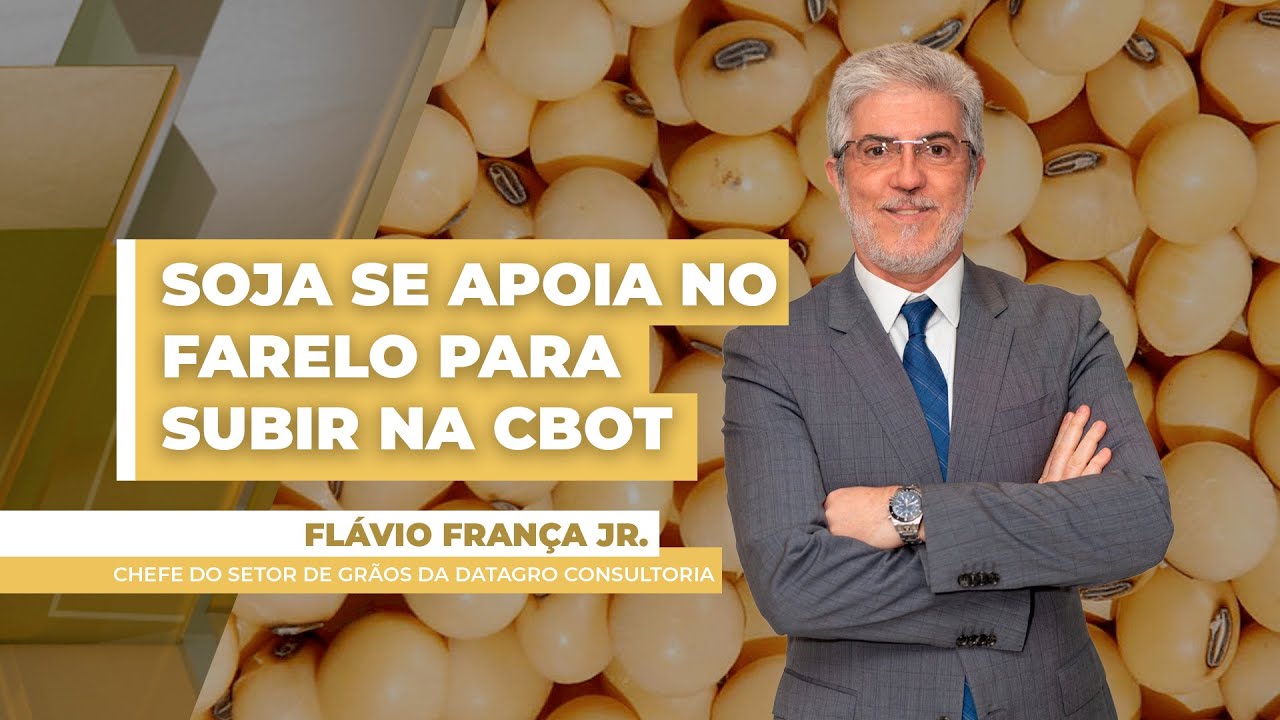 Em segunda-feira ruim no lado financeiro, soja se apoia no farelo para subir em Chicago