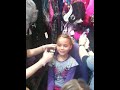 Freya's birthday ear piercing