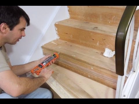 how to fasten stair nosing