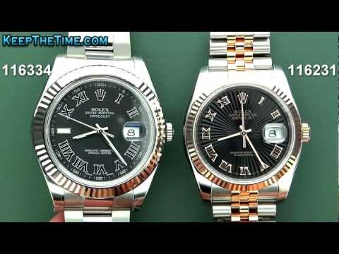 keepthetime - New 41mm Rolex Datejust II 116334 VS old 36mm Datejust 116231 quick comparison video. Both of these Rolex Datejust watches are authentic. Every watch in our ...