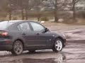 Skidding and drifting in a Mazda3