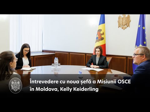 Președinta Maia Sandu a avut o întrevedere cu noua șefă a Misiunii OSCE în Moldova, Kelly Keiderling