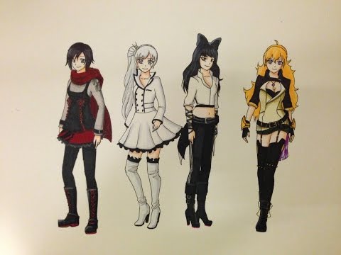 how to draw rwby