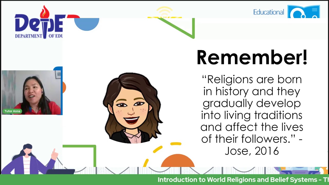 Introduction to World Religions and Belief Systems  - Thursday Week2 Q3 ETUlay