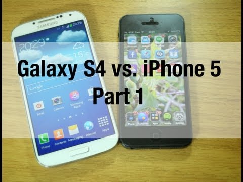 iphone; - The first part in Cam's in-depth comparison of the Samsung Galaxy S4 and the iPhone 5. Both phones have impressive hardware, but the 4.99-inch display on the...