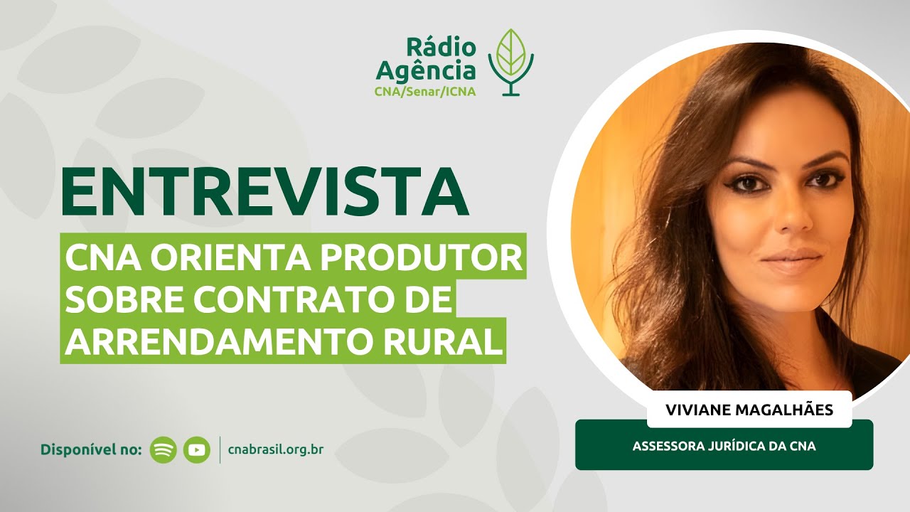 Arrendamento Rural: CNA orienta produtor sobre contratos