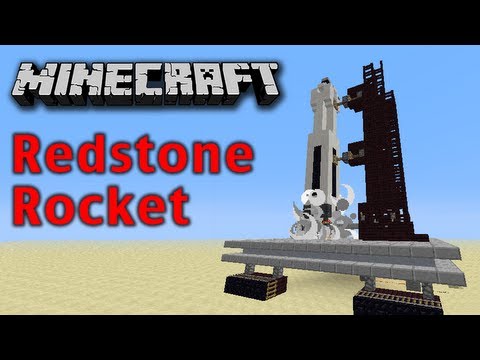 Minecraft Redstone Space Rocket