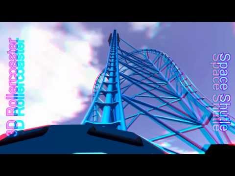 3D Rollercoaster: Space Shuttle (3D Anaglyph for phones/tablets/non-3D TVs) - YouTube
