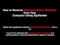 Windows Active Defender takes PC users on a rollercoaster ride of lies and fake spyware detections.