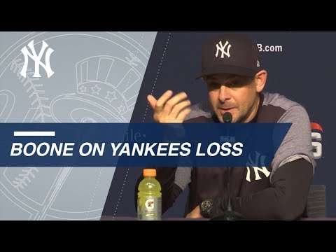 Video: Boone on Yanks' late rally, Sabathia's start in Game 4 loss