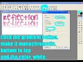 How to make reflecting text on Photofiltre tutorial