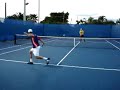 Bryan Brothers practicing volley drills in Delray Beach 2008