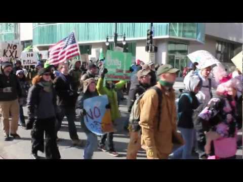 HD Raw Footage of the No Tar Sands Rally 2013-01-26 Portland ME