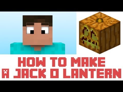 how to make a jack o lantern on minecraft