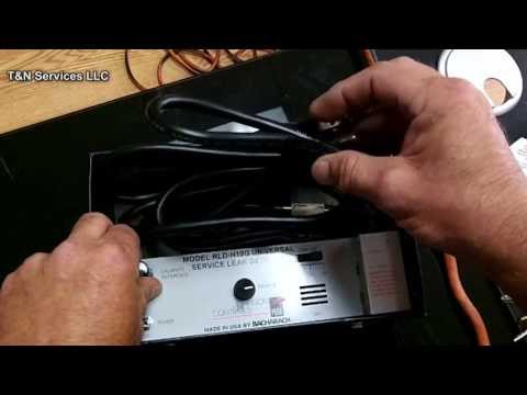 how to use hvac leak detector