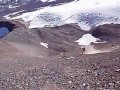 Late summer Scree ski descent on North Sister ...