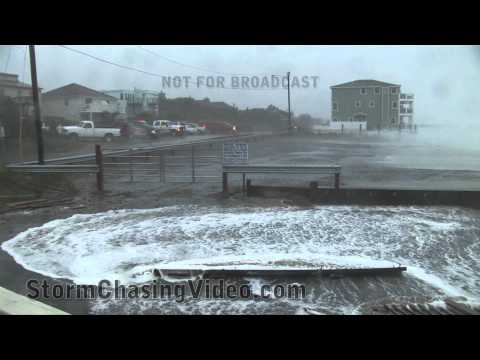 Virginia Beach - Weather Paparazzi storm chasers document amazing footage as Hurricane Irene slams Virgina Beach. #1 Large wave crashing and coming of the top of house near o...