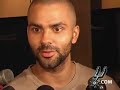 Postgame Locker Room 5/8 - Tony Parker