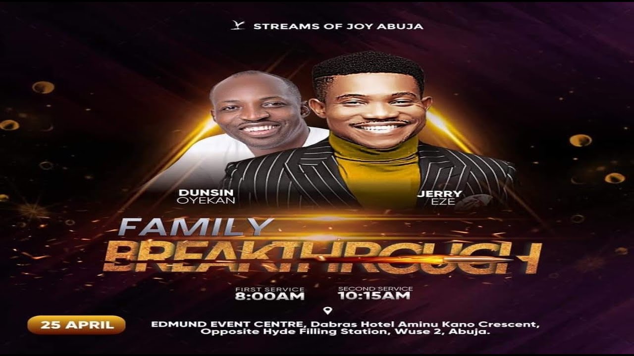 Streams of Joy Sunday Service 25 April 2021 with Pastor Jerry Eze