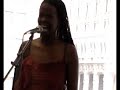 somi vocals with herve samb on guitar, performing 