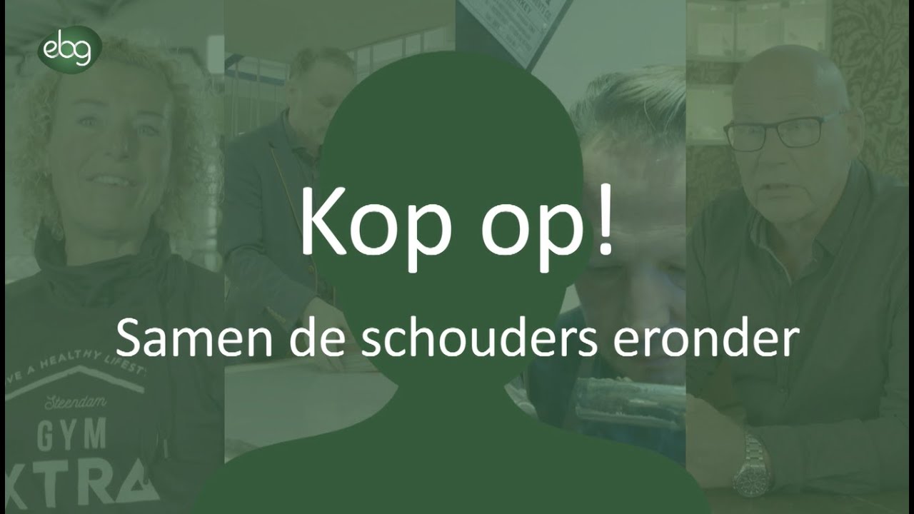 Kop op! Samen de schouders eronder.
