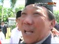 kinabatangan mp bung moktar radin has been slapped with a jail sentence for unlawfully entering into a polygamous marriage with actress zizie izette abdul samad. the gombak timur lower syariah court also sentenced him this morning to a fine of rm1,000 for abetting zizie in the offence. if he does not pay the fine by 5pm, he is liable to another month's jail. zizie was fined rm1,000 or 1 month's jail in default for entering into the marriage. she was also ordered to pay another rm1,000 or six months' jail in default for abetting bung moktar, 51.