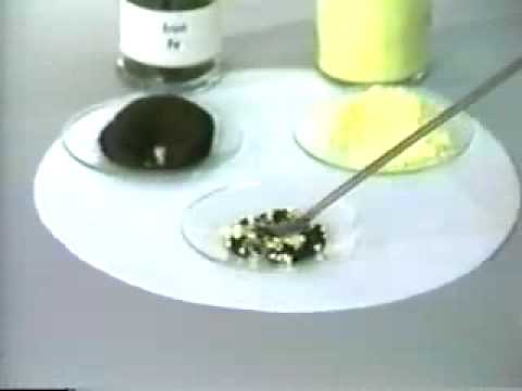 how to react iron with sulphur